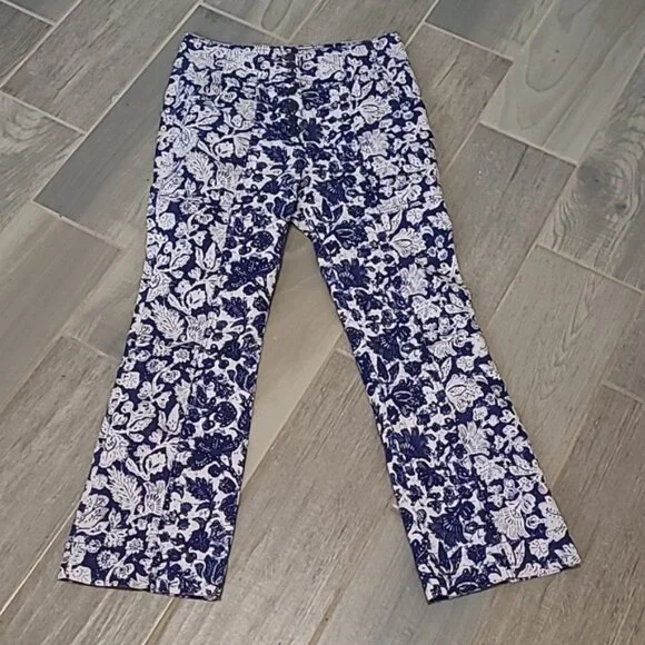 Ulla Johnson's Floral Ellis Jeans Corset-Inspired Button Fly Kick Flare Size 6 - Picture 8 of 14